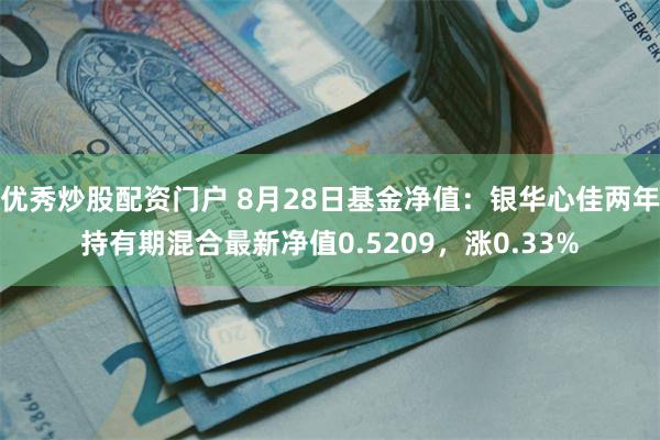 优秀炒股配资门户 8月28日基金净值：银华心佳两年持有期混合最新净值0.5209，涨0.33%