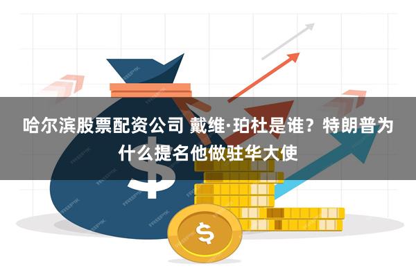 哈尔滨股票配资公司 戴维·珀杜是谁？特朗普为什么提名他做驻华大使