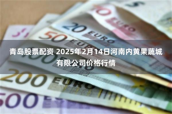 青岛股票配资 2025年2月14日河南内黄果蔬城有限公司价格行情