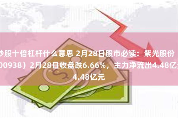 炒股十倍杠杆什么意思 2月28日股市必读：紫光股份（000938）2月28日收盘跌6.66%，主力净流出4.48亿元